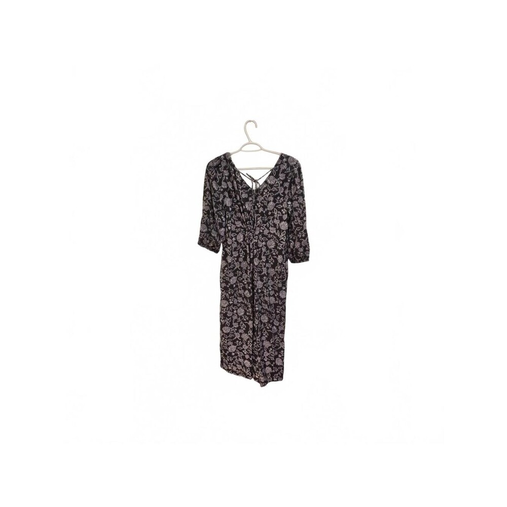 Midi Dress 3/4 Sleeves Floral